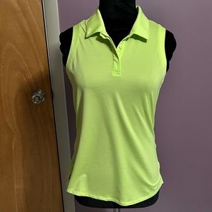 Adidas Neon Green Golf Polo Made From Recycled Plastic